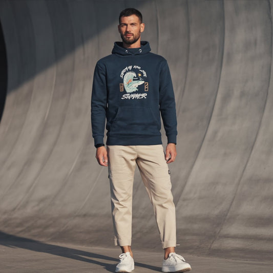 Sudadera unisex surfing ballena